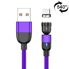 1m 3A Output USB to Micro USB 540 Degree Rotating Magnetic Data Sync Charging Cable, 1m Micro USB