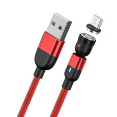 1m 3A Output USB to Micro USB 540 Degree Rotating Magnetic Data Sync Charging Cable, 1m Micro USB