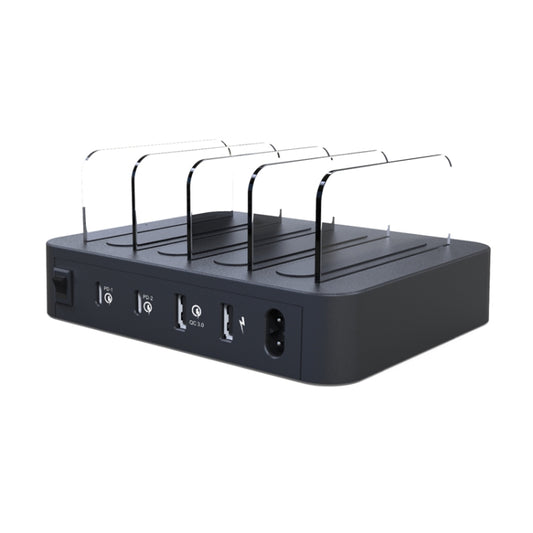 45W PD USB-C / Type-C + 18W PD USB-C / Type-C + 18W QC 3.0 USB + USB Ports Smart Charger with Detachable Bezel, AU Plug, 016PD AU Plug