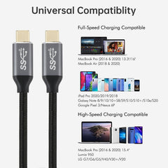 USB-C / Type-C Male to USB-C / Type-C Male Transmission Data Charging Cable, Cable Length: 0.5m, 0.5m