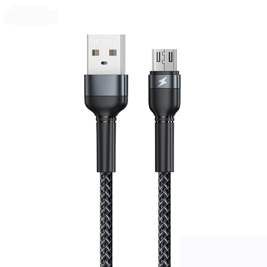 REMAX RC-124m 1m 2.4A USB to Micro USB Aluminum Alloy Braid Fast Charging Data Cable, Micro USB