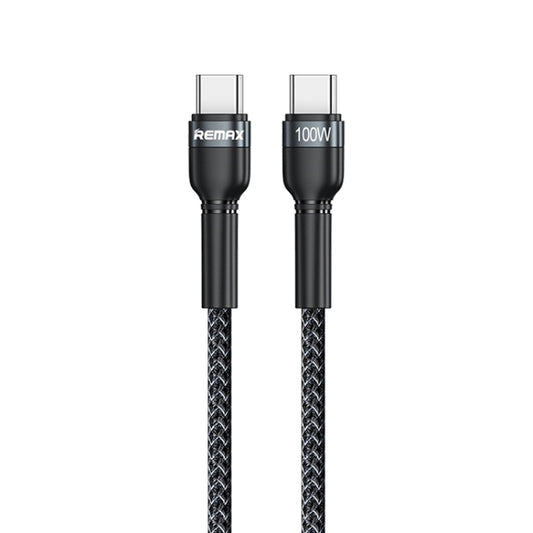 REMAX RC-172 Jany Series 1m PD100W Type-C to USB-C / Type-C Aluminum Alloy Braid Fast Charging Data Cable, Type-C to USB-C / Type-C