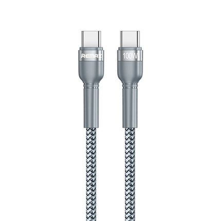 REMAX RC-172 Jany Series 1m PD100W Type-C to USB-C / Type-C Aluminum Alloy Braid Fast Charging Data Cable, Type-C to USB-C / Type-C