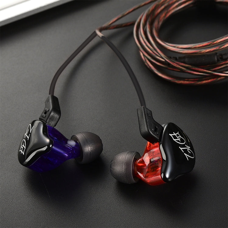 KZ ED12 3.5mm Jack Hanging Ear Sports Design In-Ear Style Wire Control Earphone, Cable Length: 1.2m , ED12