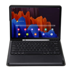 A970B Detachable Bluetooth Keyboard Ultrathin Horizontal Flip Leather Tablet Case with Pen Slot for Samsung Galaxy Tab S7 FE T730 / T736 / S7+ T970 / T975 / T976, with Pen Slot