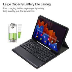 A970B Detachable Bluetooth Keyboard Ultrathin Horizontal Flip Leather Tablet Case with Pen Slot for Samsung Galaxy Tab S7 FE T730 / T736 / S7+ T970 / T975 / T976, with Pen Slot