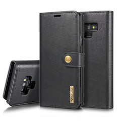 DG.MING Crazy Horse Texture Flip Detachable Magnetic Leather Case for Galaxy Note 9, with Holder & Card Slots & Wallet, Galaxy Note 9
