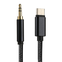 1m Weave Style Type-C Male to 3.5mm Male Audio Cable, 1m