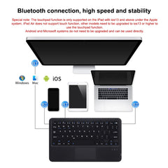 HB119B 10 inch Universal Tablet Wireless Bluetooth Keyboard with Touch Panel, HB119B