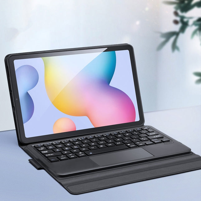 For Samsung Galaxy Tab S6 Lite DUX DUCIS Detachable Bluetooth Keyboard Ultrathin Horizontal Flip Leather Tablet Case with Touchpad & Smart Sleep Function & Holder