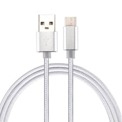 Knit Texture USB to USB-C / Type-C Data Sync Charging Cable, Cable Length: 1m, 3A Total Output, 2A Transfer Data