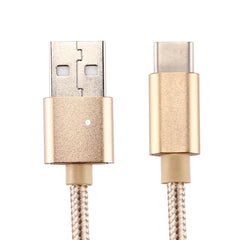 Knit Texture USB to USB-C / Type-C Data Sync Charging Cable, Cable Length: 2m, 3A Output