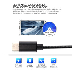 Knit Texture USB to USB-C / Type-C Data Sync Charging Cable, Cable Length: 3m, 3A Total Output, 2A Transfer Data