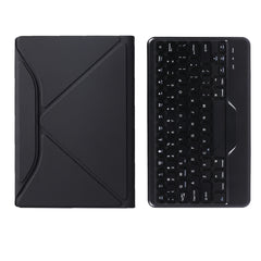 B500 Diamond Texture Triangle Back Holder Splittable Bluetooth Keyboard Leather Tablet Case for Samsung Galaxy Tab A7 10.4 2020(Black+Black), B500