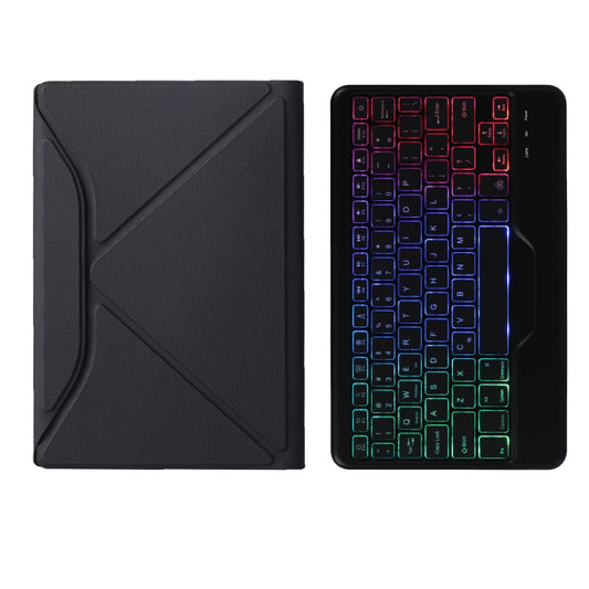 B500S Diamond Texture Triangle Back Holder Splittable Bluetooth Keyboard Leather Tablet Case with Backlight for Samsung Galaxy Tab A7 10.4 2020, B500S