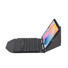 B610 Diamond Texture Triangle Back Holder Splittable Bluetooth Keyboard Leather Tablet Case for Samsung Galaxy Tab S6 Lite, B610