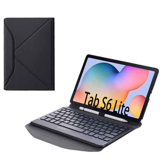 B610 Diamond Texture Triangle Back Holder Splittable Bluetooth Keyboard Leather Tablet Case for Samsung Galaxy Tab S6 Lite, B610