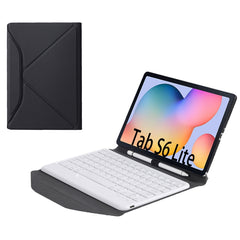 B610 Diamond Texture Triangle Back Holder Splittable Bluetooth Keyboard Leather Tablet Case for Samsung Galaxy Tab S6 Lite, B610