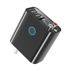 K16 2 in 1 3.5mm AUX + RAC Dual Output Plug-in Bluetooth 5.0 Audio Transmitter Receiver with Remote Control, CN Plug