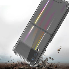 For Samsung Galaxy Z Flip3 5G Aurora PC + TPU Clear Four-corner Shockproof Protective Case