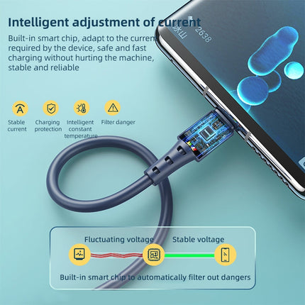 REMAX RC-068 PD 65W Type-C / USB-C to Type-C / USB-C High Elastic TPE Fast Charging Data Cable, Length: 1m, Type-C to Type-C