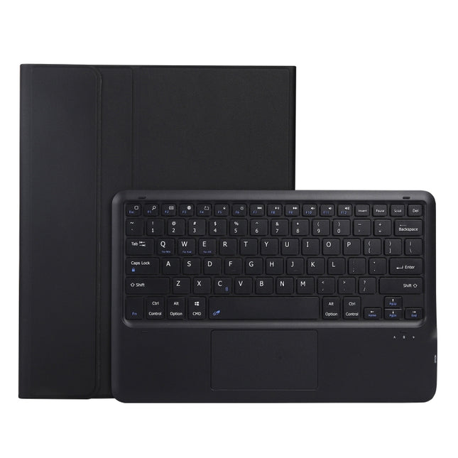 A970-A Splittable Bluetooth Keyboard Leather Tablet Case for Samsung Galaxy Tab S8+ / S7 FE T730 / S7+ T970 / T975, with Touchpad & Holder
