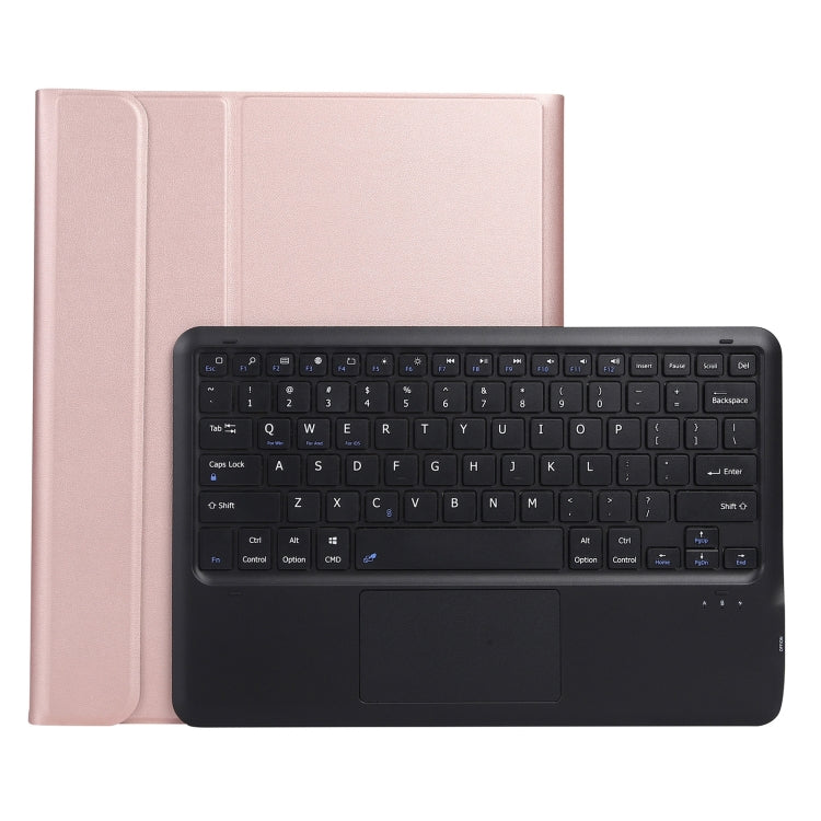 A970-A Splittable Bluetooth Keyboard Leather Tablet Case for Samsung Galaxy Tab S8+ / S7 FE T730 / S7+ T970 / T975, with Touchpad & Holder