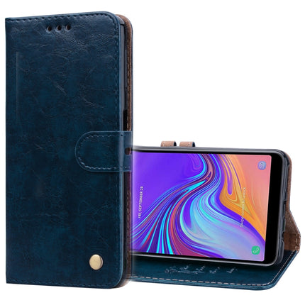 Business Style Oil Wax Texture Horizontal Flip Leather Case for Galaxy A7 (2018), with Holder & Card Slots & Wallet, For Galaxy A7