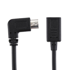 USB-C / Type-C Female to USB-C / Type-C Male Elbow Adapter Cable, Total Length: about 30cm