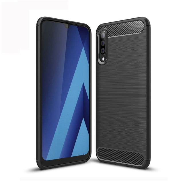 Brushed Texture Carbon Fiber TPU Case for Galaxy A50