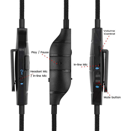 ZS0195 For Logitech G633 / G635 / G933 / G935 3.5mm Gaming Headset Audio Cable, Cable Length: 1.5m, For Logitech G633 1.5m