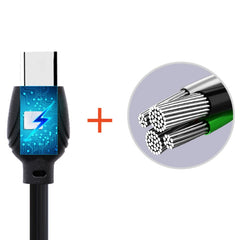 awei CL-62 2 in 1 2.5A USB-C / Type-C Charging + Transmission Aluminum Alloy Double-sided Insertion Data Cable, Length: 1m