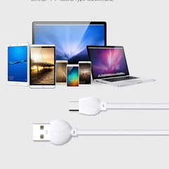 awei CL-62 2 in 1 2.5A USB-C / Type-C Charging + Transmission Aluminum Alloy Double-sided Insertion Data Cable, Length: 1m