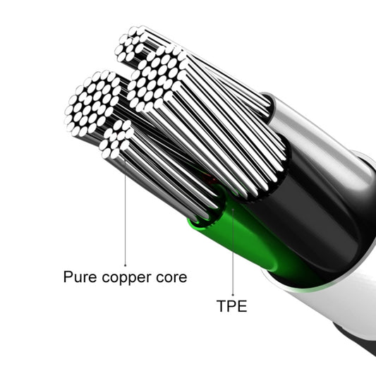 awei CL-61 2 in 1 2.5A Micro USB Charging + Transmission Aluminum Alloy Braided Data Cable, Length: 1m