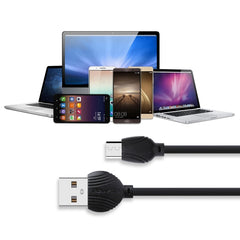 awei CL-61 2 in 1 2.5A Micro USB Charging + Transmission Aluminum Alloy Braided Data Cable, Length: 1m