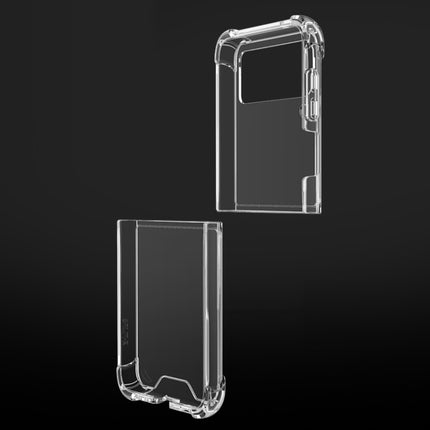 For Samsung Galaxy Z Flip4 Shock-resistant Transparent Acrylic TPU Phone Case, For Samsung Galaxy Z Flip4