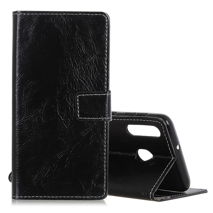 Retro Crazy Horse Texture Horizontal Flip Leather Case for Galaxy M30/A40S, with Holder & Card Slots & Photo Frame, For Samsung Galaxy M30/A40S, Galaxy M30/A40S