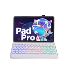 AM20-BS Lambskin Texture Ultra-thin Backlight Bluetooth Keyboard Leather Tablet Case For Lenovo Xiaoxin Pad 2022 10.6 inch/Tab M10 Plus 10.6 3rd Gen 2022, Ultra-thin with Backlight