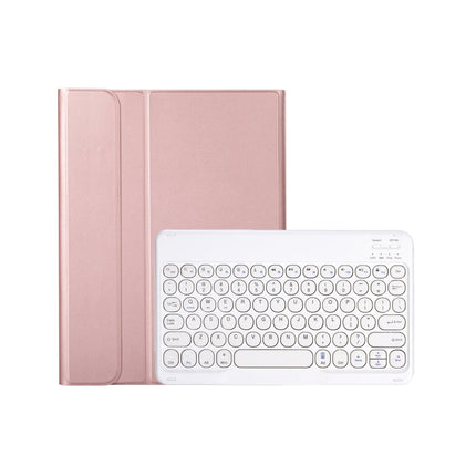 For iPad 11 2025 / 10th Gen 10.9 2022 YA10B Lambskin Texture Bluetooth Keyboard Leather Tablet Case with Pen Slot, YA10B