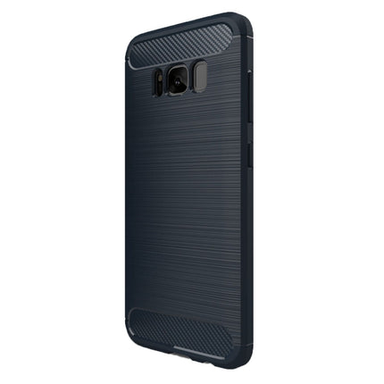 For Galaxy S8 Brushed Carbon Fiber Texture Shockproof TPU Protective Cover Case, For Galaxy S8, For Samsung Galaxy S8