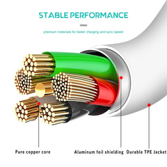 USB 2.0 to USB-C / Type-C Charging Data Cable, Cable Length: 1m