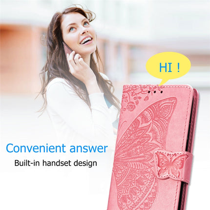 Butterfly Love Flowers Embossing Horizontal Flip Leather Case for Galaxy S10e, with Holder & Card Slots & Wallet & Lanyard, For Galaxy S10e