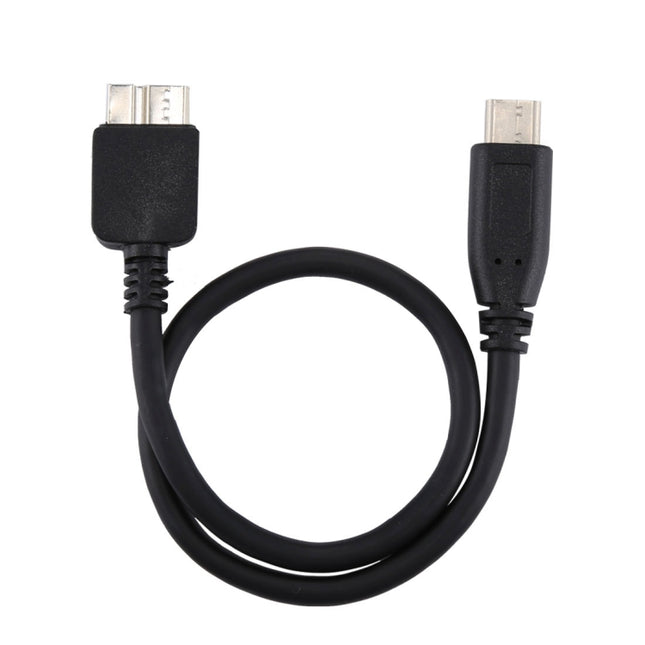 USB-C / Type-C Male to Micro B Male Adapter Cable, Total Length: about 30cm, 30cm