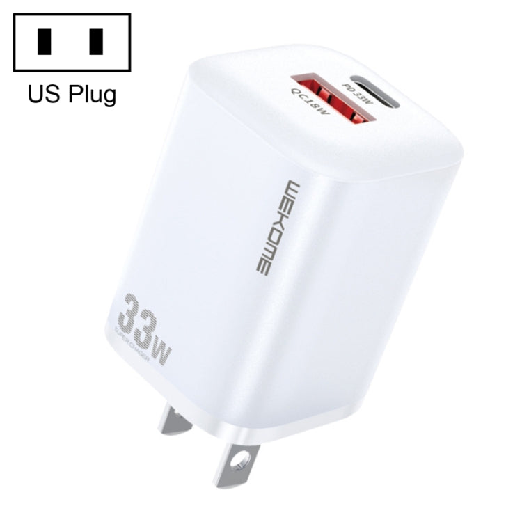 WK WP-U140 33W Power Series USB+USB-C/Type-C Fast Charger, Specifications: US Plug, 33W US Plug