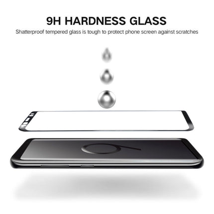 For Galaxy S9 0.33mm 9H Surface Hardness 3D Curved Edge Anti-scratch Full Screen HD Fully Adhesive Glass Screen Protector