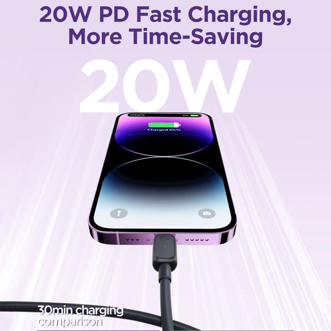 JOYROOM S-CL020A14 Multi-Color Series 20W USB-C / Type-C to 8 Pin Fast Charging Data Cable, Length:1.2m, Type-C to 8 Pin