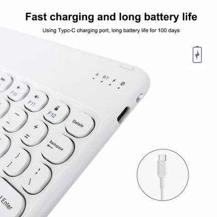 X3 10 inch Universal Tablet Round Keycap Wireless Bluetooth Keyboard, X3
