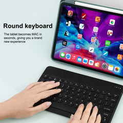 X3 10 inch Universal Tablet Round Keycap Wireless Bluetooth Keyboard, X3