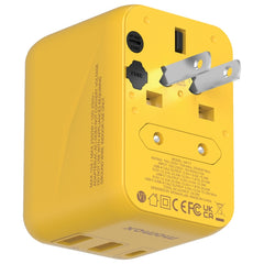 MOMAX UA11 1-World 20W PD Global Travel Fast Charger Power Adapter, UA11 (Yellow), UA11 (Black), UA11 (Blue), UA11