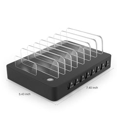 006L Multi-function 50W DC5V/10A (Max) Output (Low Power) 8 Ports USB Detachable Charging Station Smart Charger